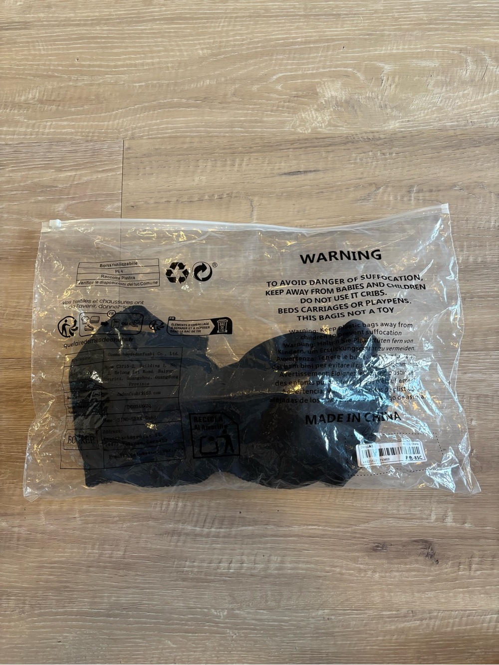 Black SHEIN Bra - Size 38C - New